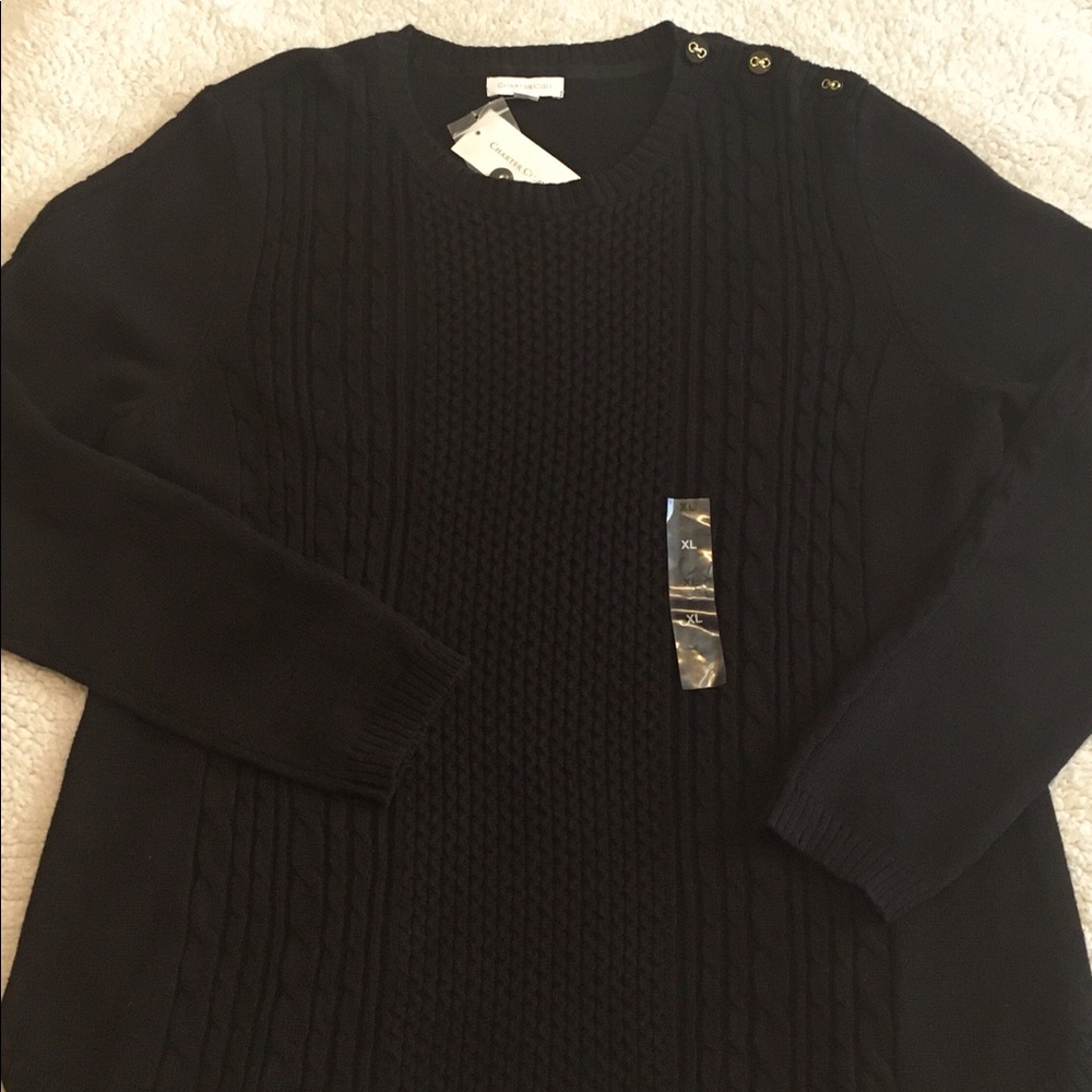 NWT Charter Club cable sweater